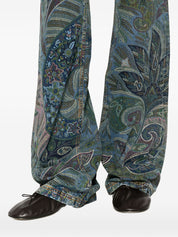 Etro Floral print flared jeans