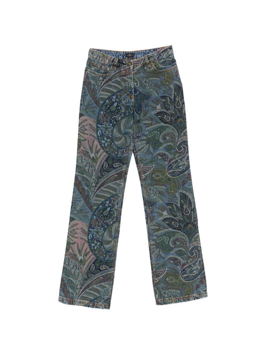 Etro Floral Print Flared Jeans for Women — New In