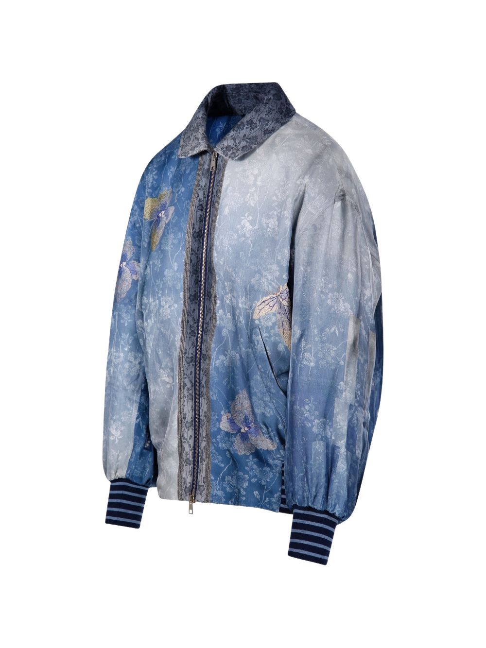 Pierre Louis Mascia Jackets — Printed Silk Bomber (New)