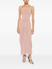 Marine Serre Moon Devore Pink Dress — New In 2026