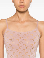 Marine Serre Moon Devore Pink Dress — New In 2026