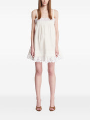 Saint Laurent Dresses — White Cotton Mini Dress, €1,090