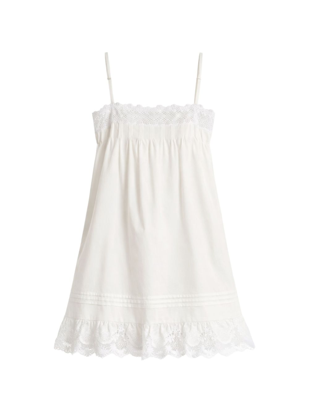 Saint Laurent Dresses — White Cotton Mini Dress, €1,090