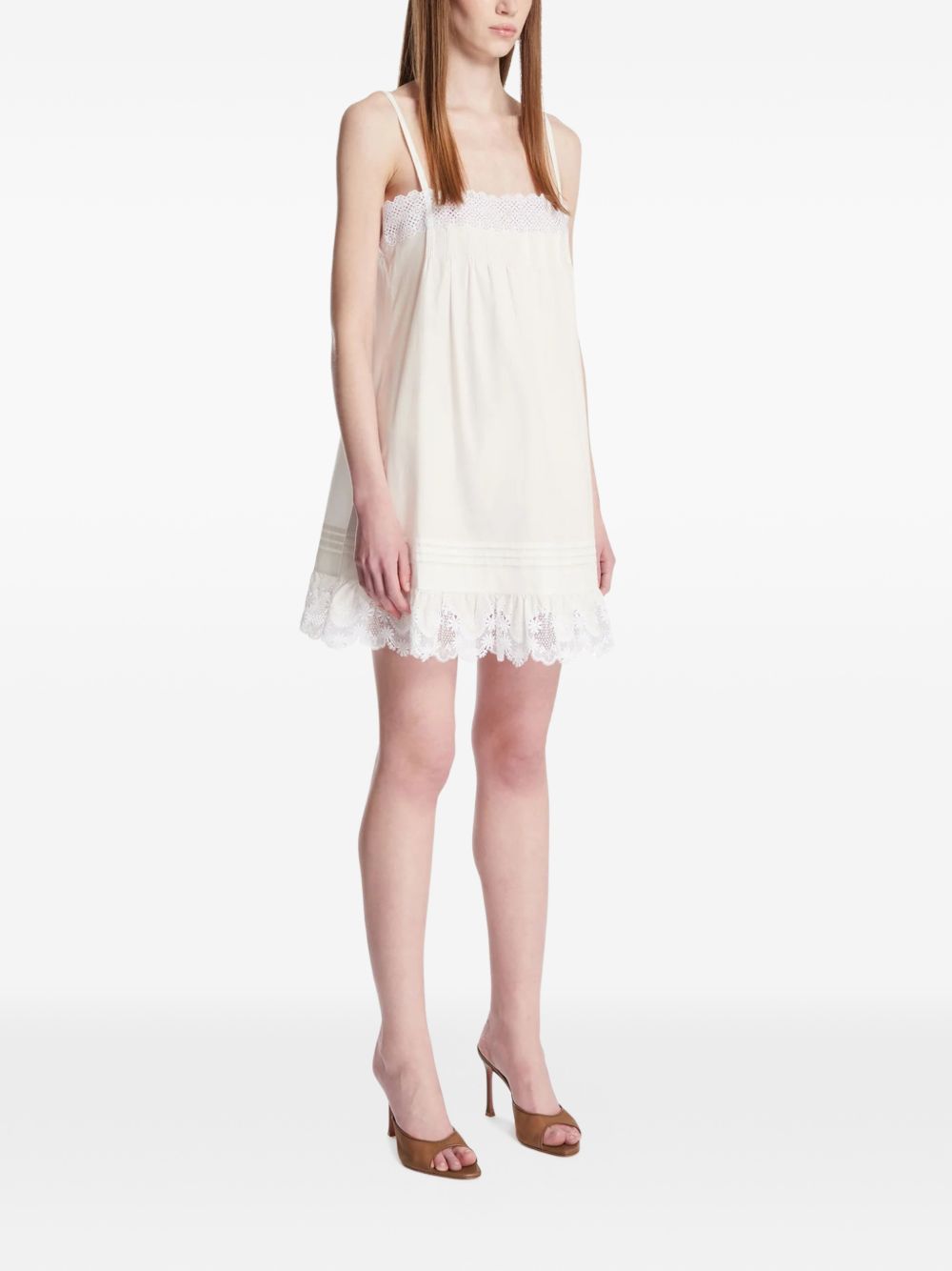 Saint Laurent Dresses — White Cotton Mini Dress, €1,090