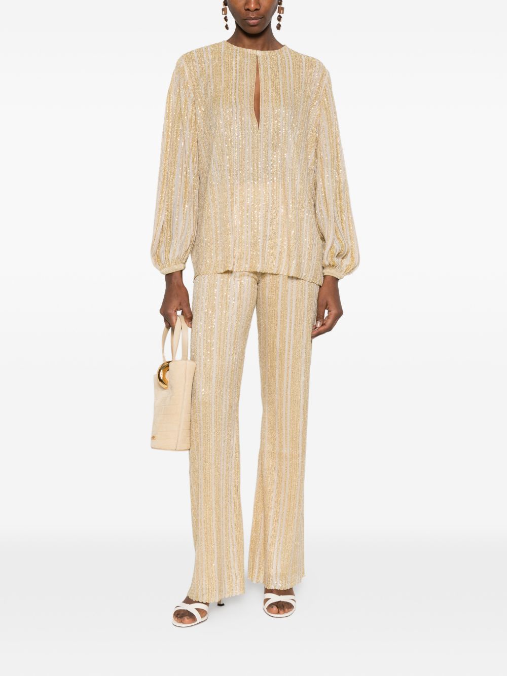 Missoni Trousers Golden — Women's Designer Trousers
