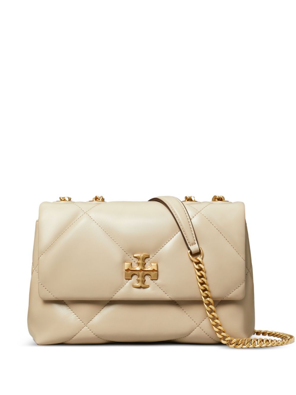 Dove Grey Kira Diamond Shoulder Bag — Tory Burch