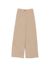 Emporio Armani Trousers — Wide‑Leg Cotton | Aumifour