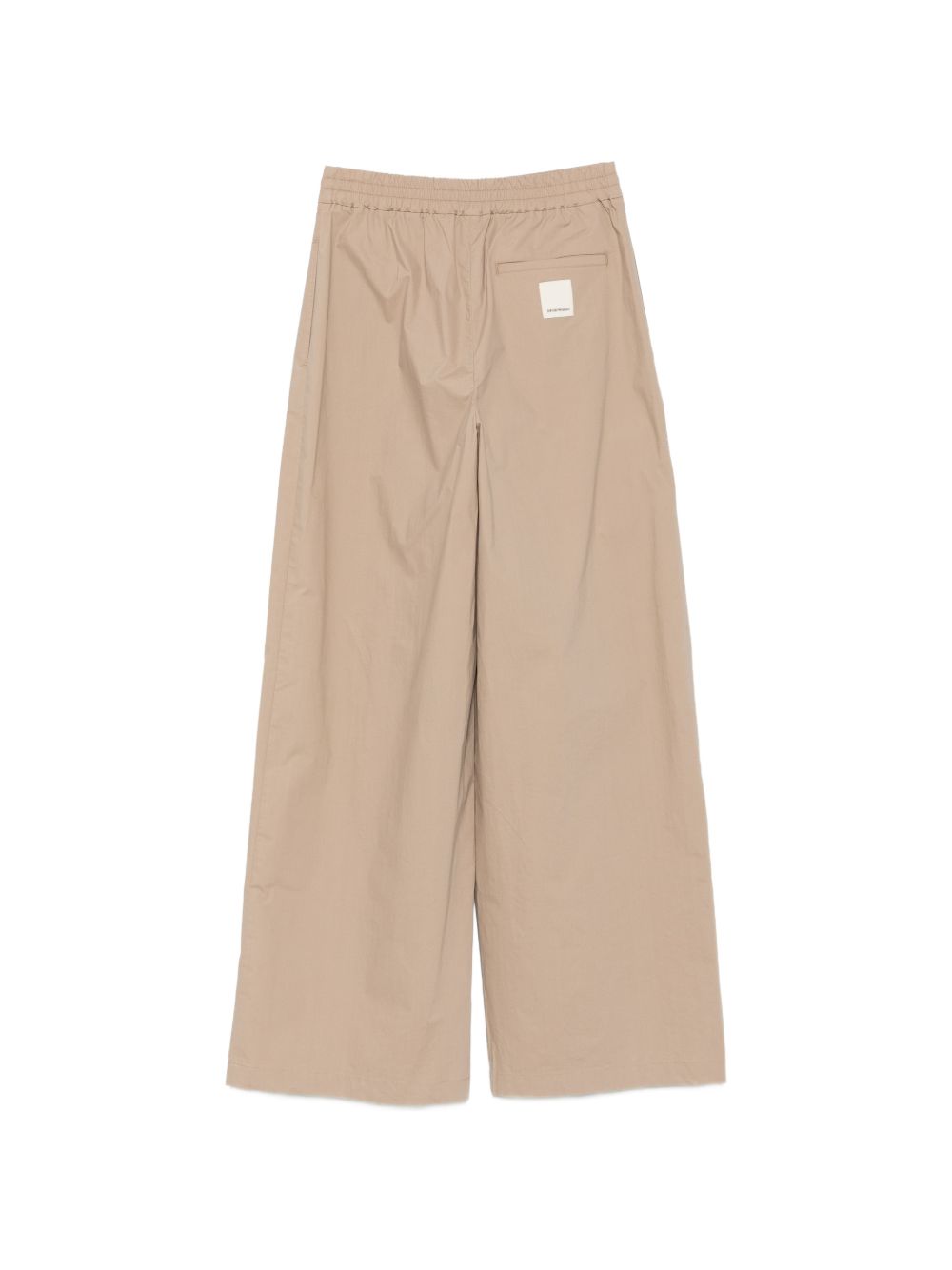 Emporio Armani Trousers — Wide‑Leg Cotton | Aumifour