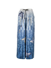 Pierre Louis Mascia Silk Printed Trousers for Women