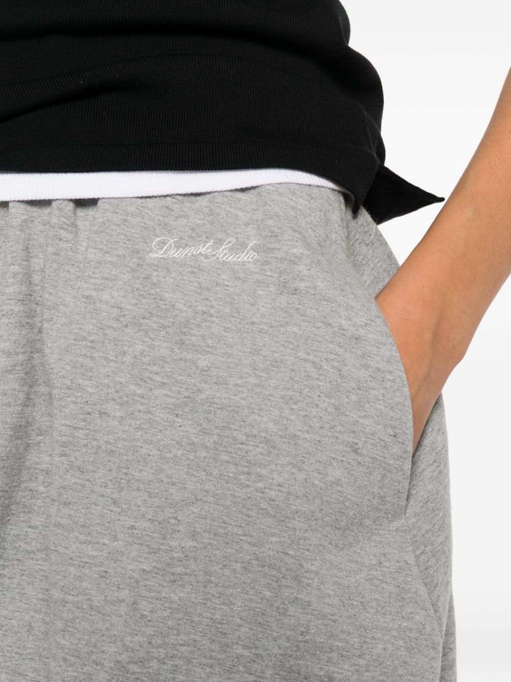 Dunst Cotton Mini Skirt — Grey Jersey | Dunst