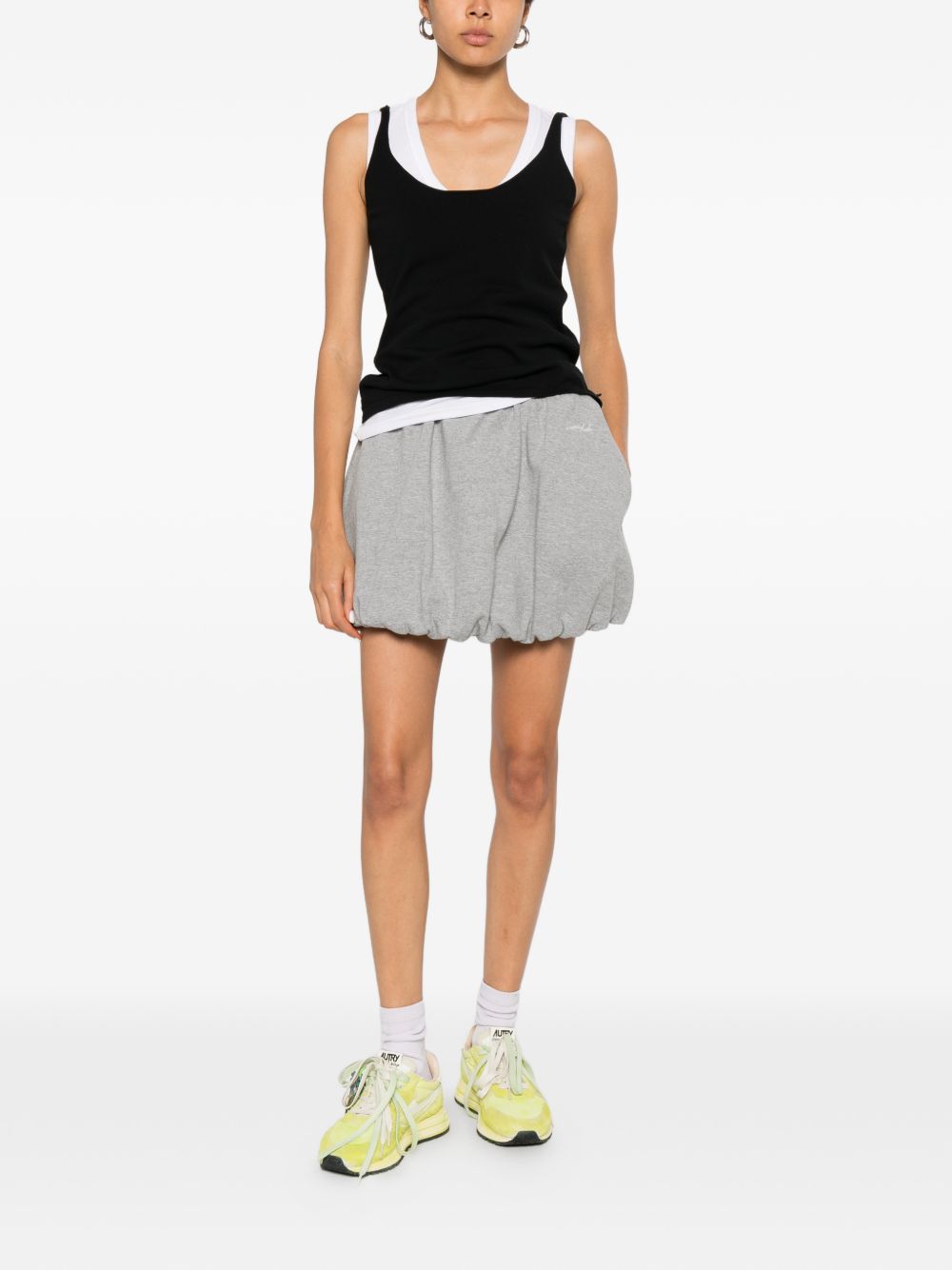 Dunst Cotton Mini Skirt — Grey Jersey | Dunst