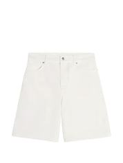 Maison Kitsuné Denim Cotton Shorts — Avorio | Aumifour