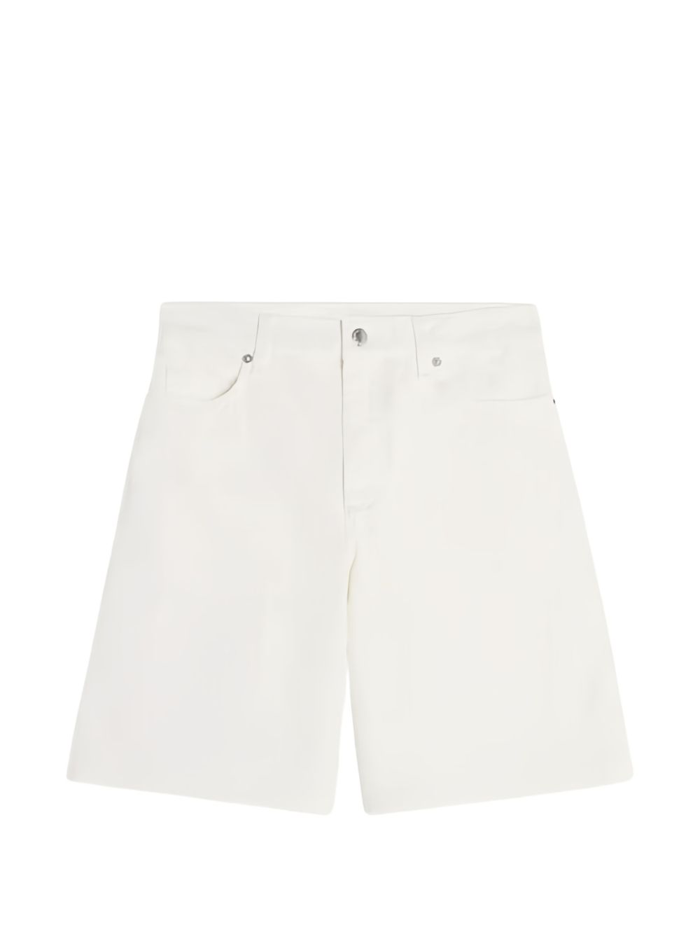 Maison Kitsuné Denim Cotton Shorts — Avorio | Aumifour
