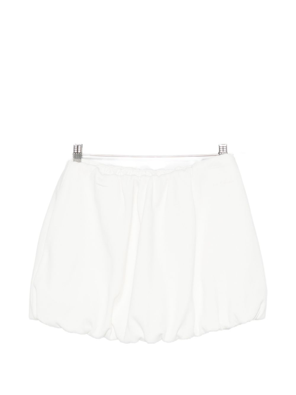 Dunst Dunst Cotton Mini Skirt — White Bubble Hem