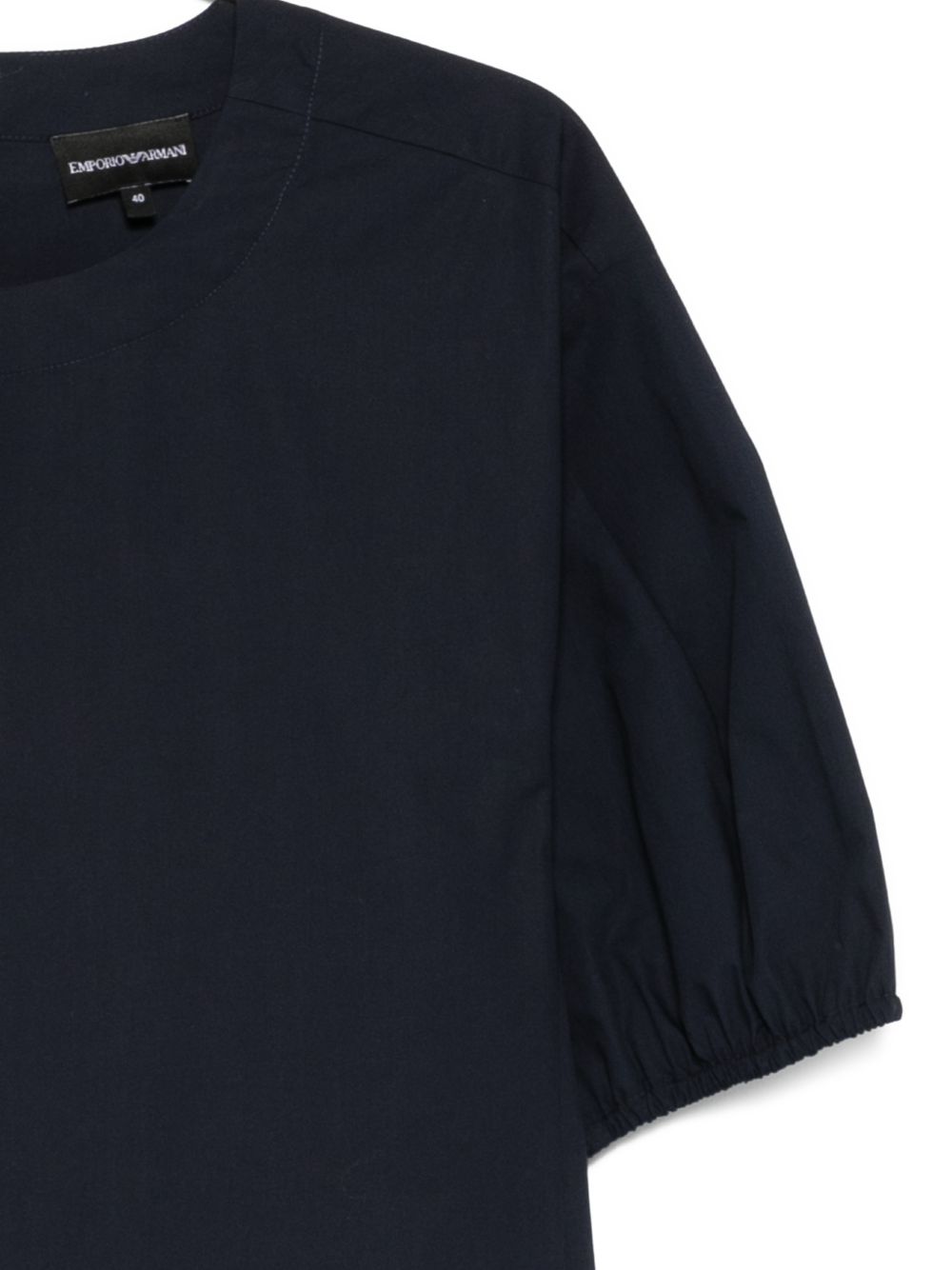 Emporio Armani Topwear – Blue Puff Sleeve Top