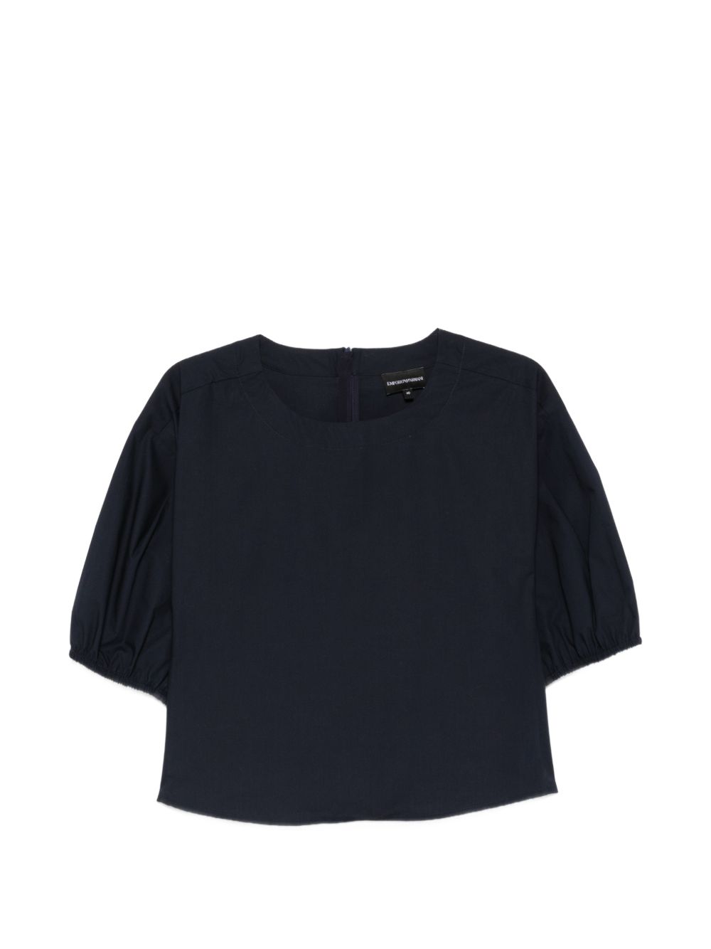 Emporio Armani Topwear – Blue Puff Sleeve Top