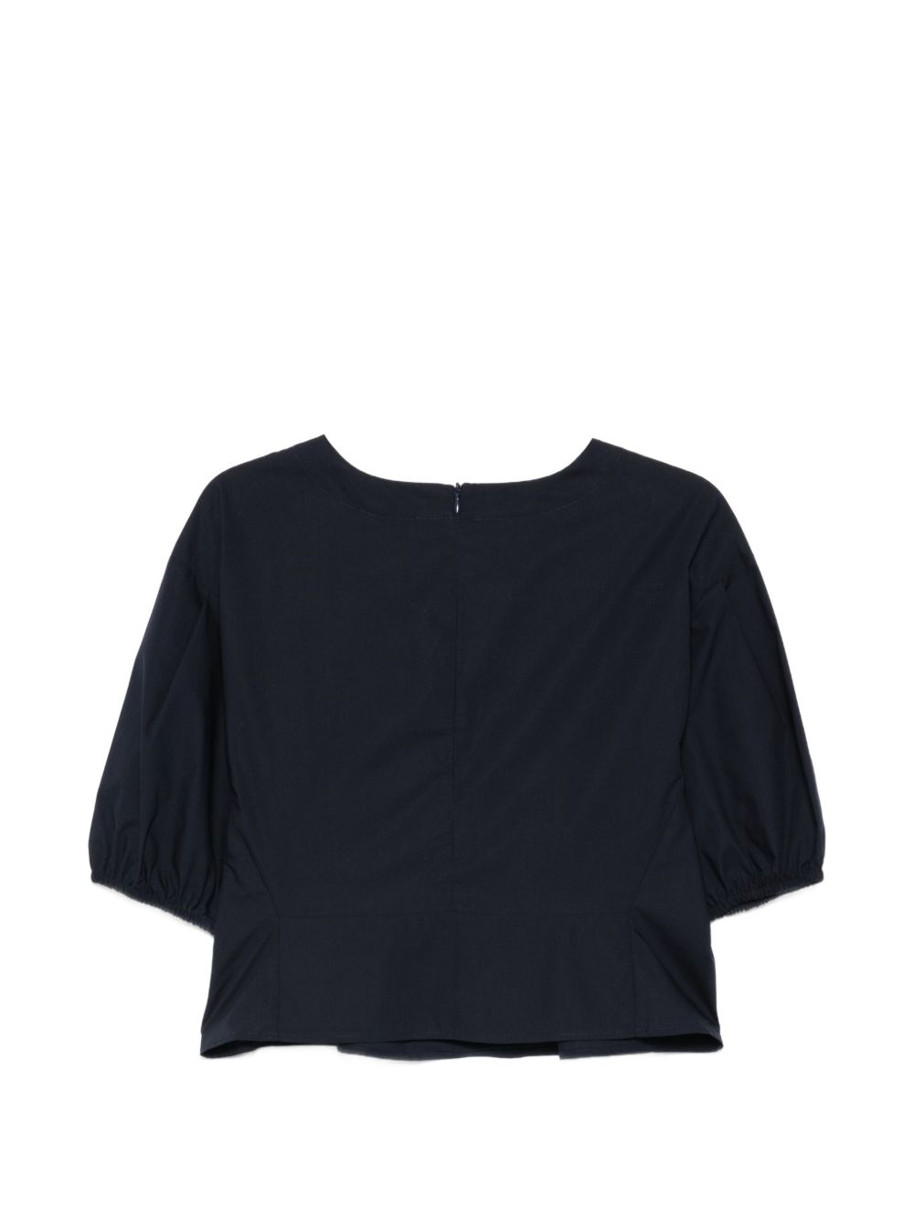 Emporio Armani Topwear – Blue Puff Sleeve Top