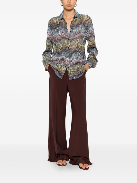 Missoni Zig Zag Print Shirt — Women’s Knit Shirt