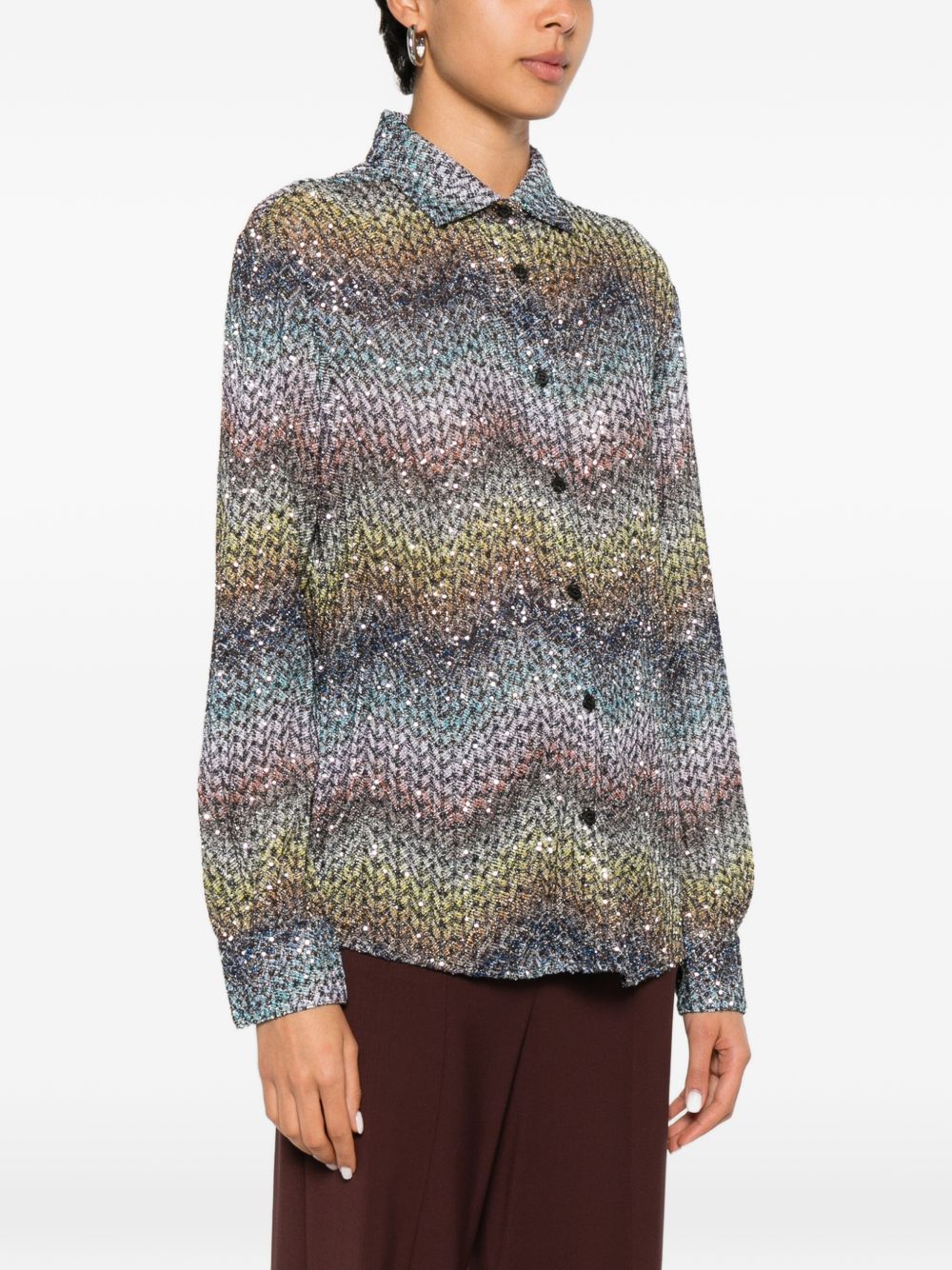 Missoni Zig Zag Print Shirt — Women’s Knit Shirt