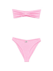 HUNZA Hunza Jean Bikini Set — Pink Beachwear