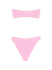 HUNZA Hunza Jean Bikini Set — Pink Beachwear