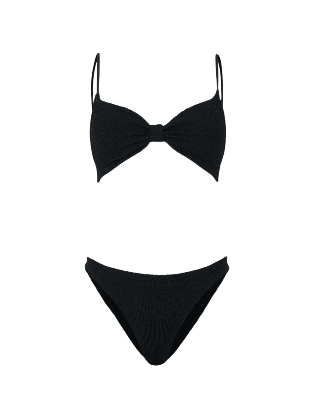 HUNZA Alicia bikini set — Black Beachwear & Swimwear