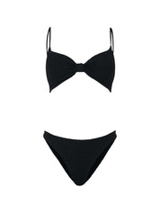 HUNZA Alicia bikini set — Black Beachwear & Swimwear