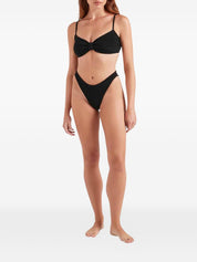 HUNZA Alicia bikini set — Black Beachwear & Swimwear