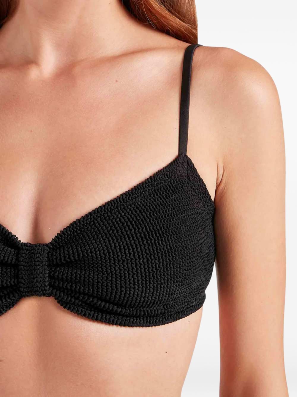 HUNZA Alicia bikini set — Black Beachwear & Swimwear