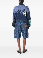 Marine Serre Shorts — Moon Denim Bermudas for Men