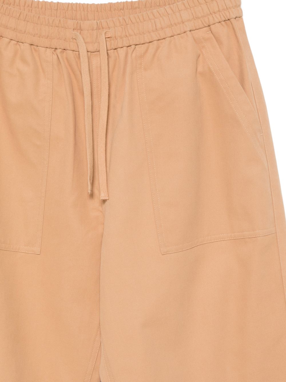 Maison Kitsuné Beige Cotton Drawstring Trousers — New In
