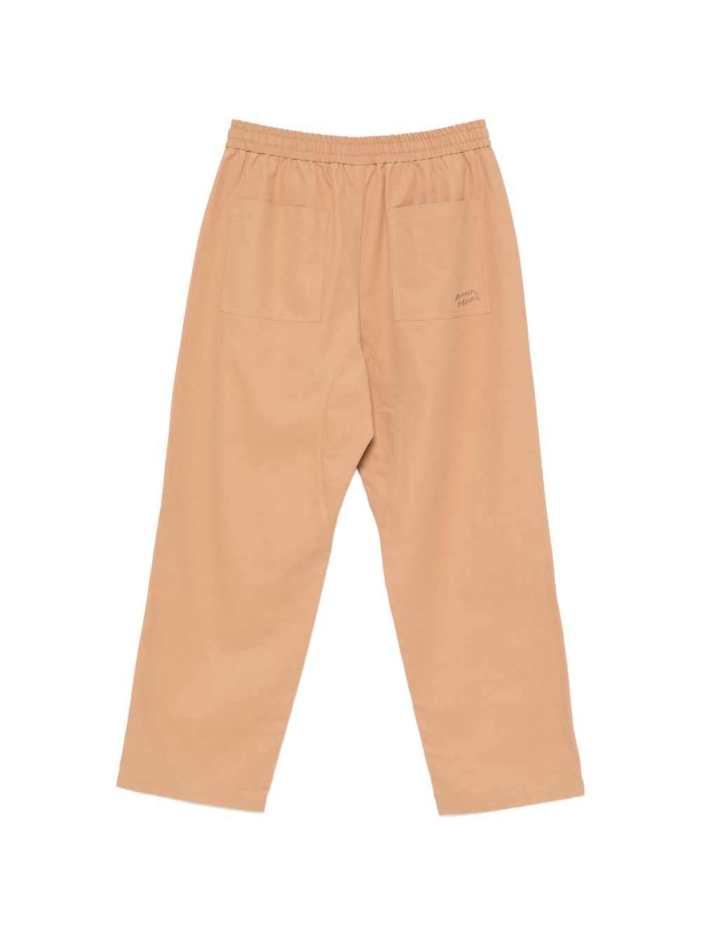 Maison Kitsuné Beige Cotton Drawstring Trousers — New In