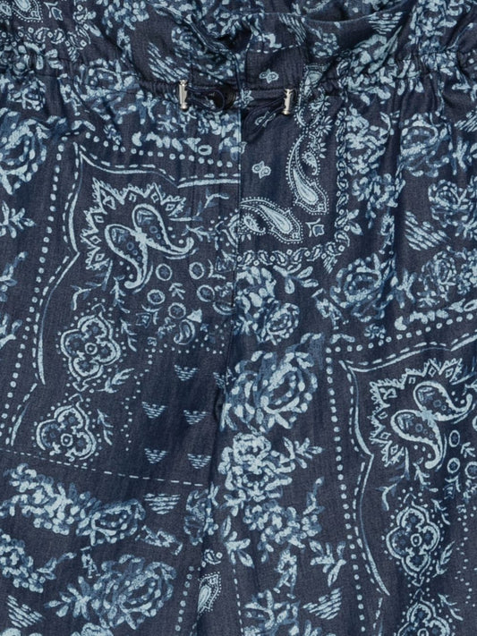 Emporio Armani Trousers — New Women’s Cotton Paisley