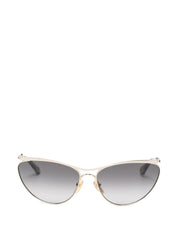 Chloé Sunglasses — Silver Cat‑Eye With Case