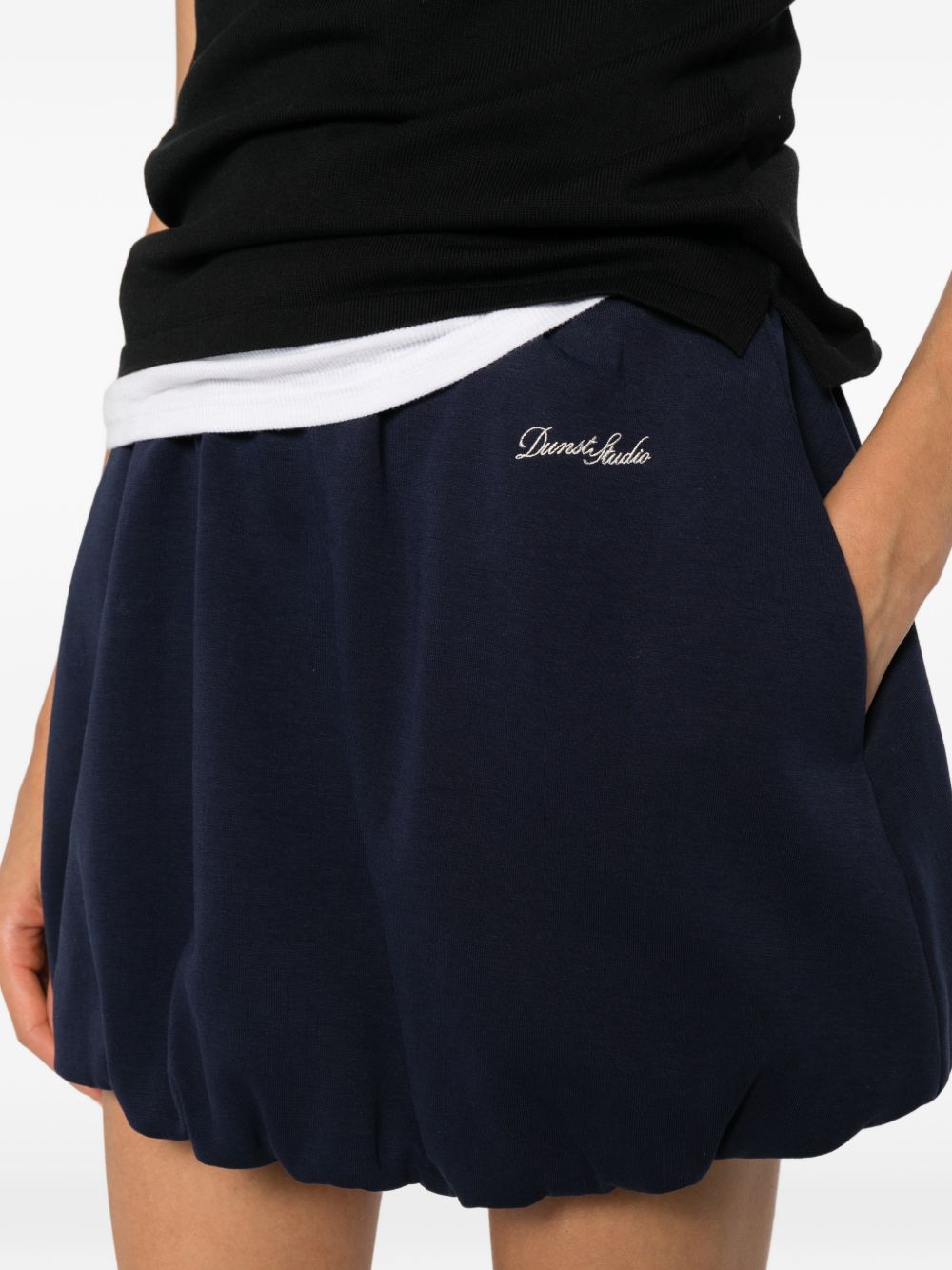 Dunst Dunst Cotton Mini Skirt — Blue | Skirts