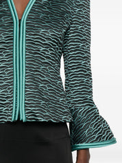 Emporio Armani Wave Zip-Front Jacket — Women's Jackets