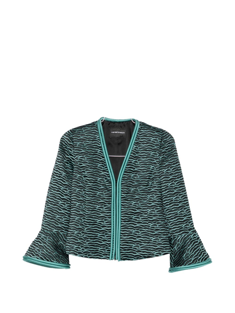 Emporio Armani Wave Zip-Front Jacket — Women's Jackets