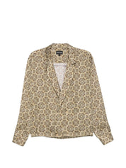 Emporio Armani Geometric Print Double-Breasted Shirt