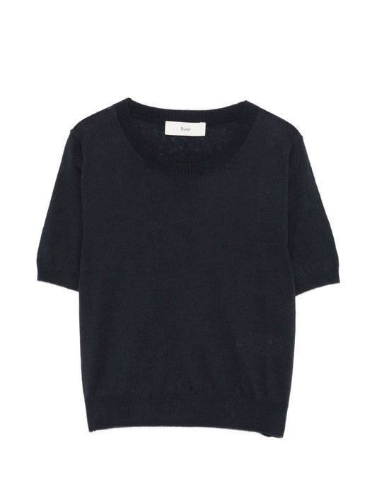 Dunst Cotton & Linen T-Shirt for Women — Navy Blue