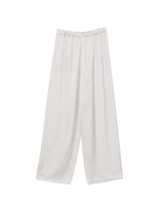 Emporio Armani Trousers — Beige Striped Wide Leg