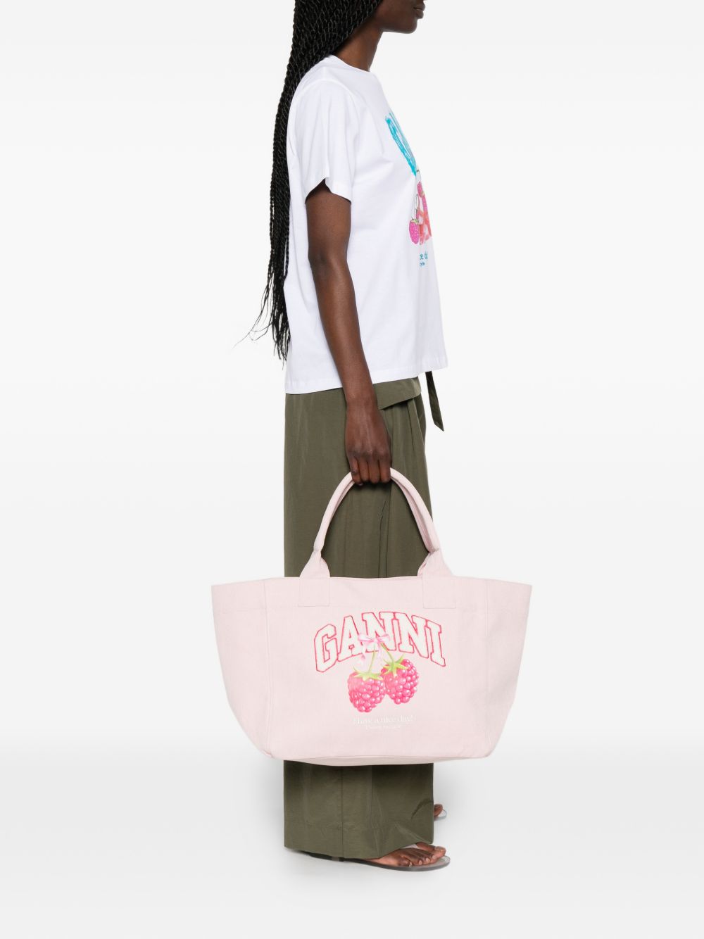 Ganni Medium Tote Bag — Pink Shopper, From €250