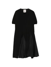 Semicouture Blondie Dress — Cotton & Silk Black Dress