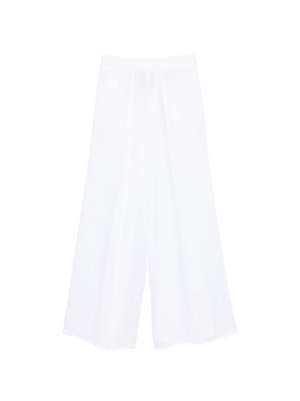 Semicouture Kym Linen Trousers — White Trousers