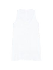Semicouture Sheena Linen Mini Dress — White Shift