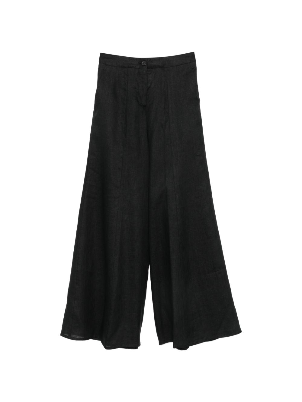 Semicouture Kym Linen Trousers — Black Womens Trousers