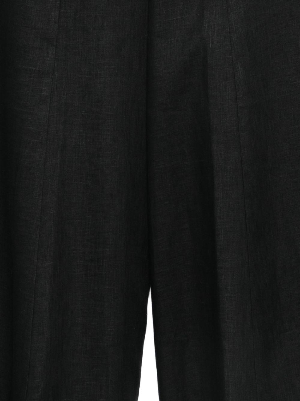 Semicouture Kym Linen Trousers — Black Womens Trousers