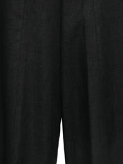 Semicouture Kym Linen Trousers — Black Womens Trousers