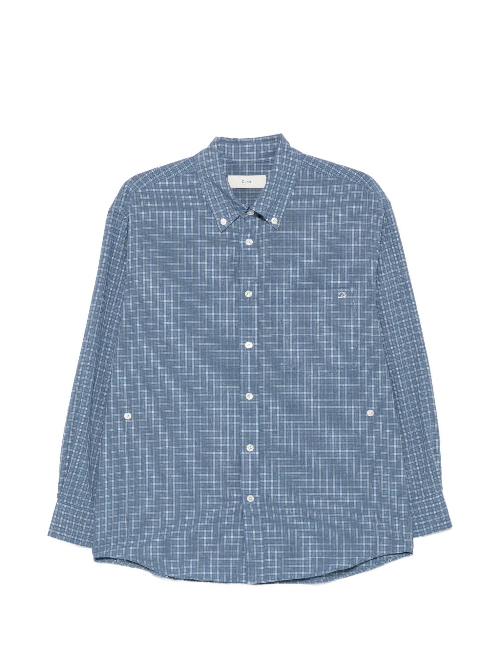 Dunst Dunst Cotton Shirt — Blue Check for Women