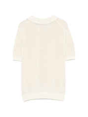 Dunst Cotton & Linen Polo Shirt — Avorio Topwear