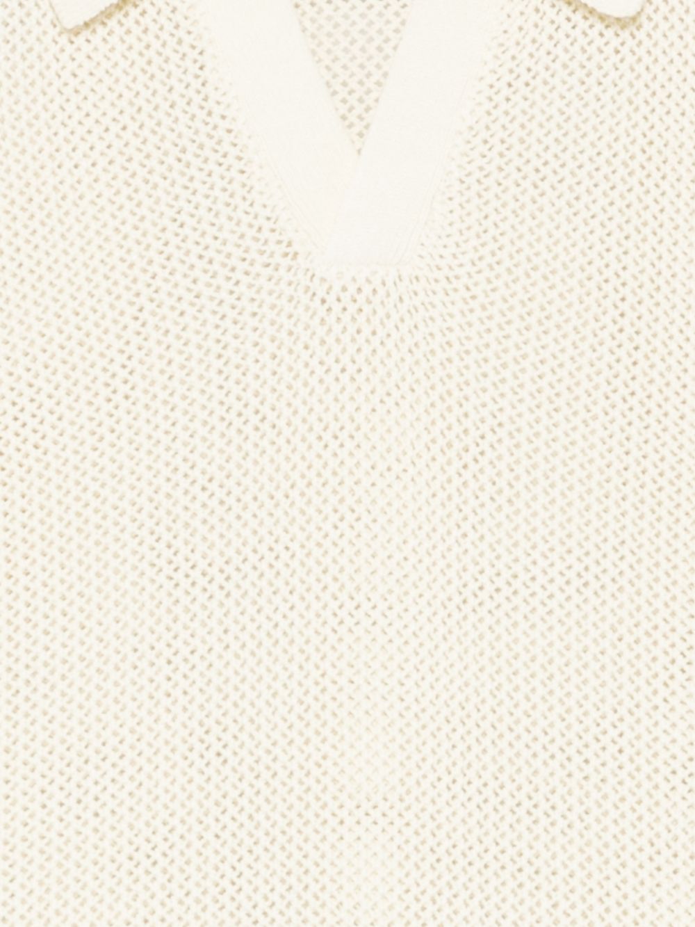 Dunst Cotton & Linen Polo Shirt — Avorio Topwear